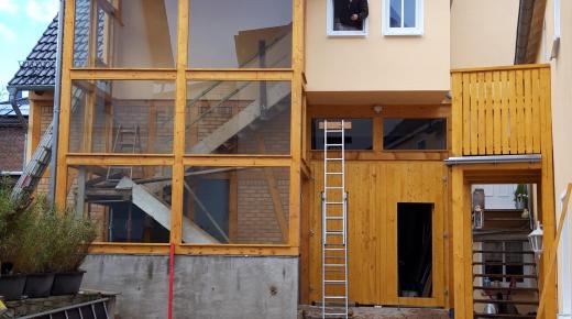 Verglasung Treppenhaus