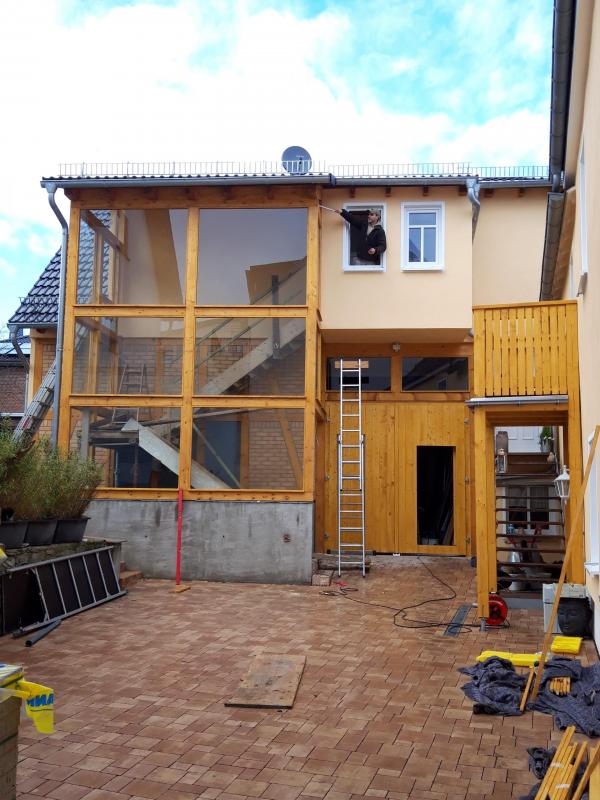 Verglasung Treppenhaus